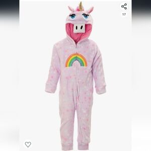 Funstuff Animals Unicorn Fleece Zip Up Cosplay Fur Costume Size 3-6 Months